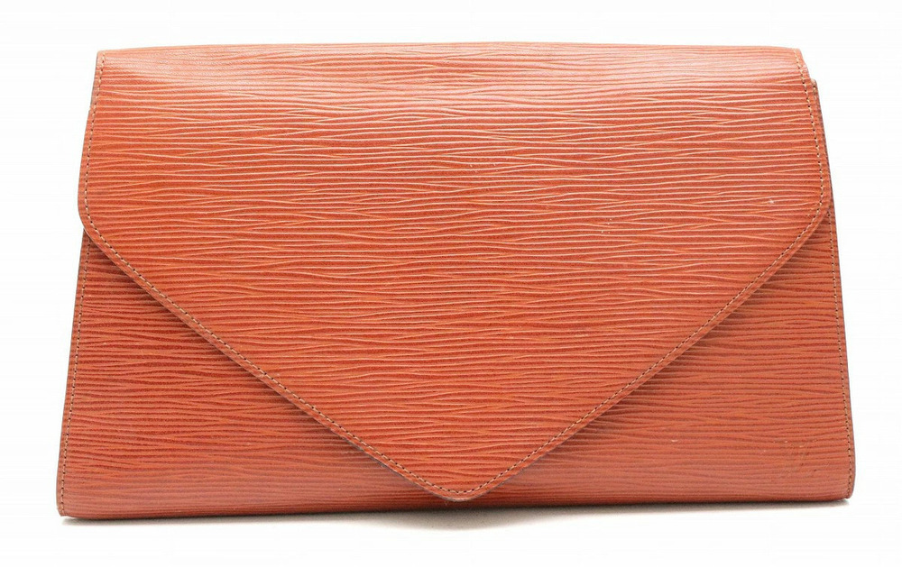Louis Vuitton Epi Art Deco Pouch Leather Shoulder Bag Kenya Brown